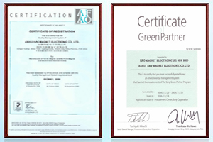 Successfully obtained ISO9001:2000 certification